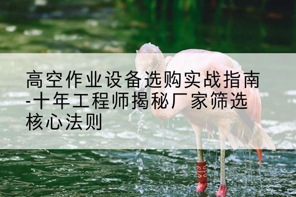 涿州剪叉式升降机厂家-高空作业设备选购实战指南-十年工程师揭秘厂家筛选核心法则